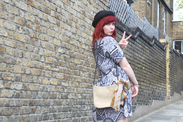 ark clothing tile print dress