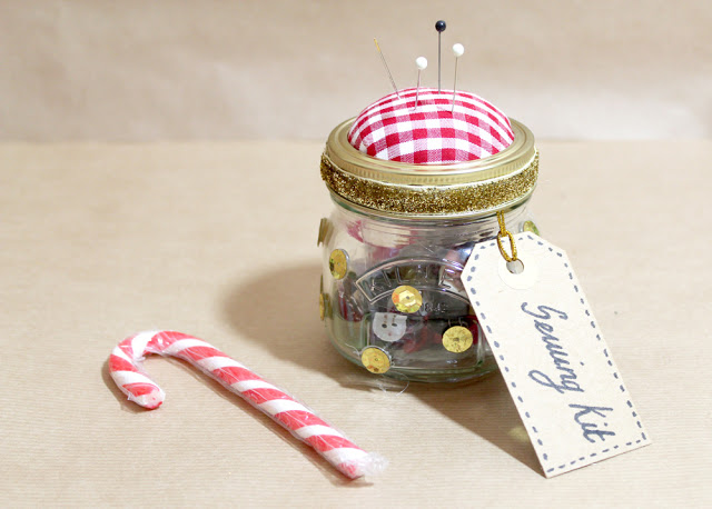 Paige Joanna DIY Present Jars | Sewing Kit