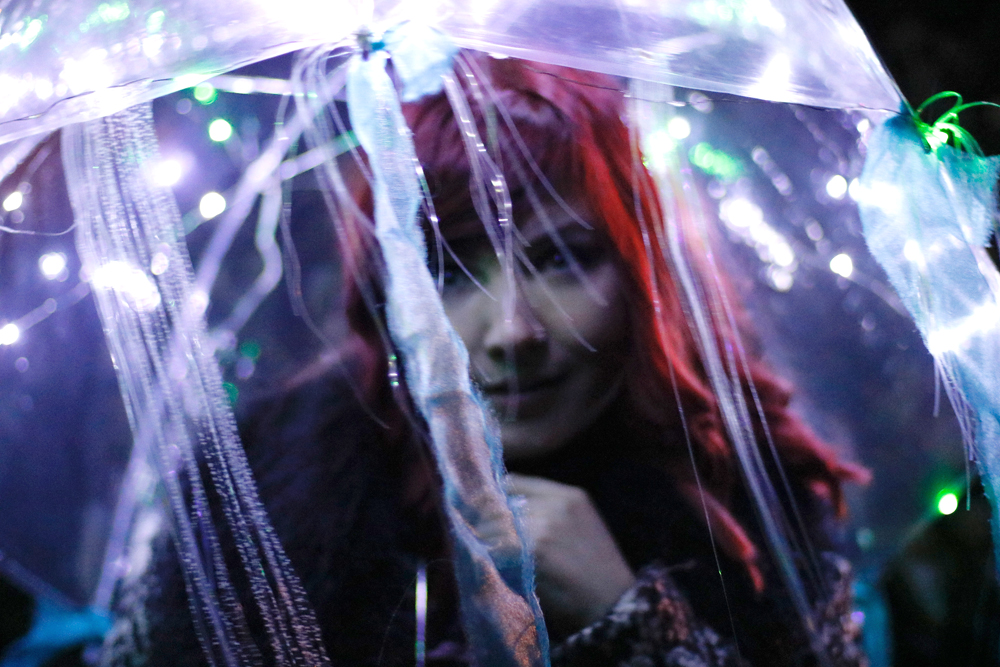 Light Up Jellyfish Festival Umbrella