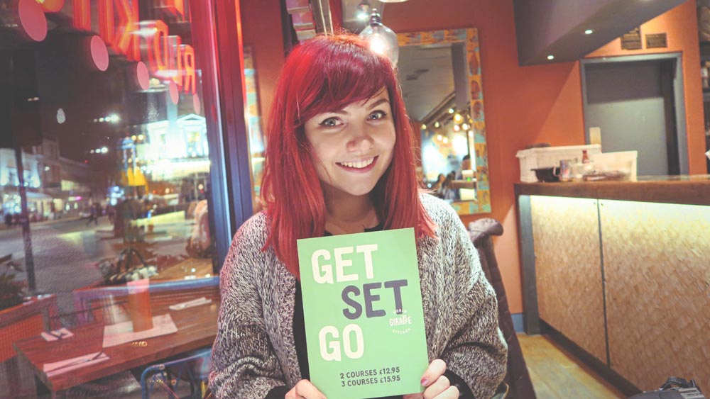 Paige Joanna Giraffe World Kitchen menu