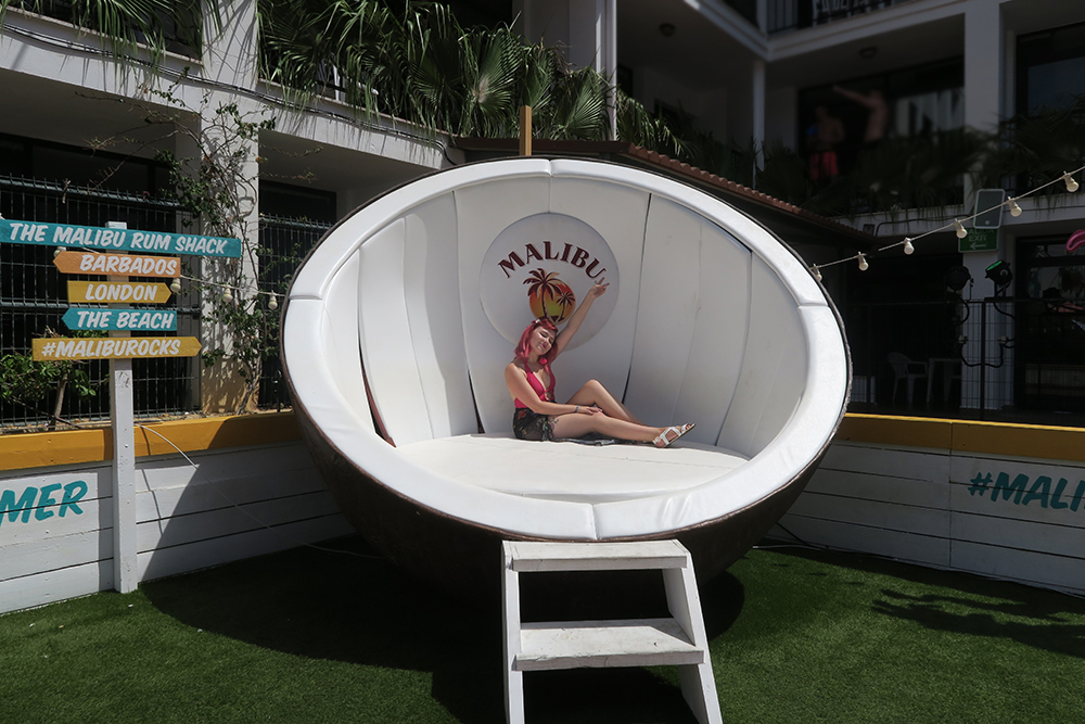 Paige Joanna Ibiza with Malibu