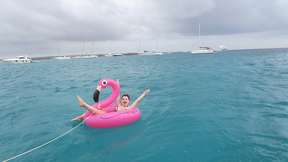 Paige Joanna Ibiza with Malibu