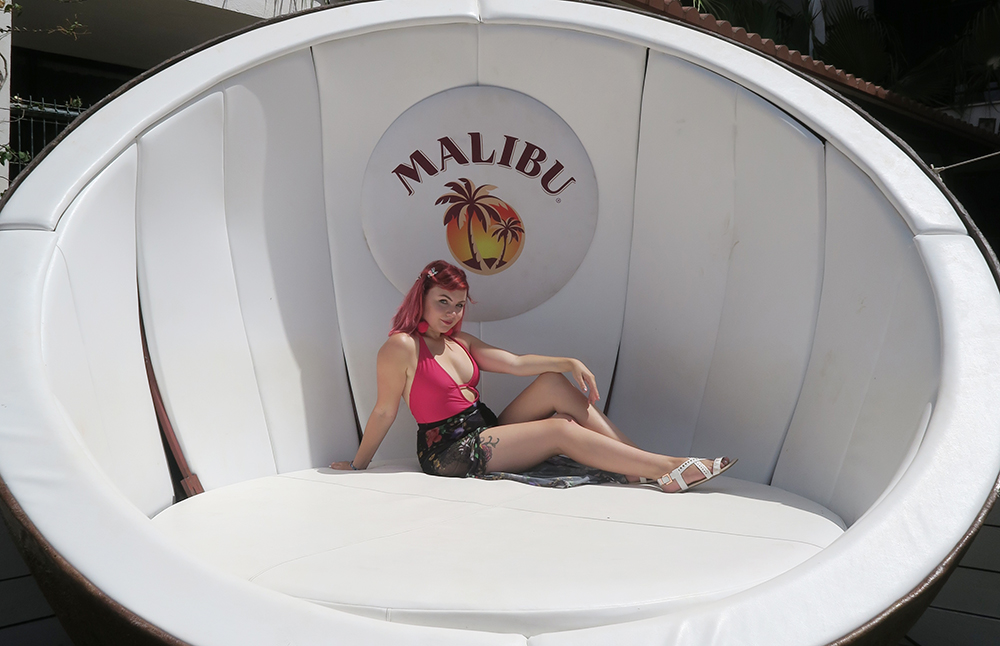 Paige Joanna Ibiza with Malibu