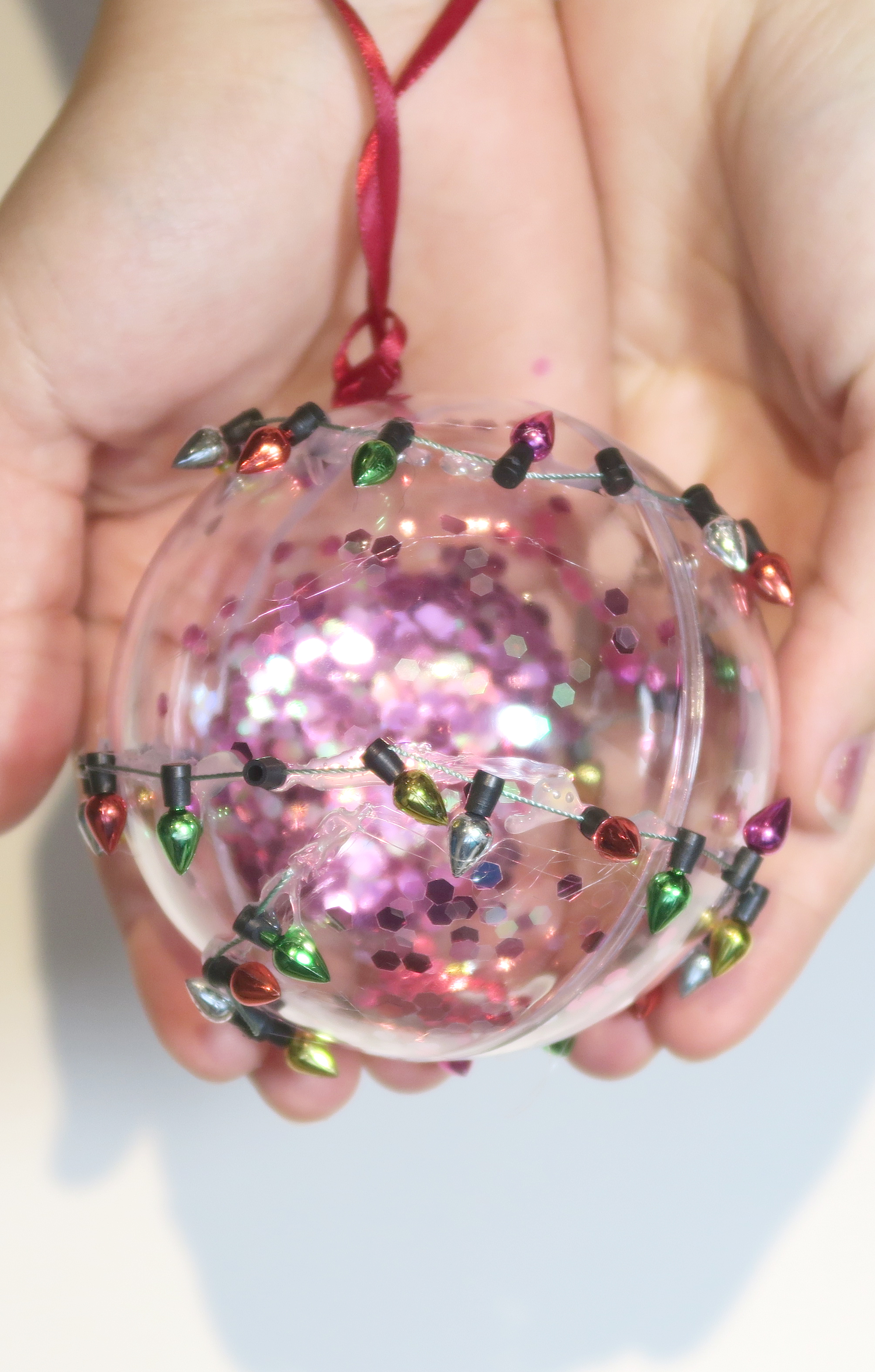 Paige Joanna DIY Christmas Glitter Bauble ideas Paper Chase