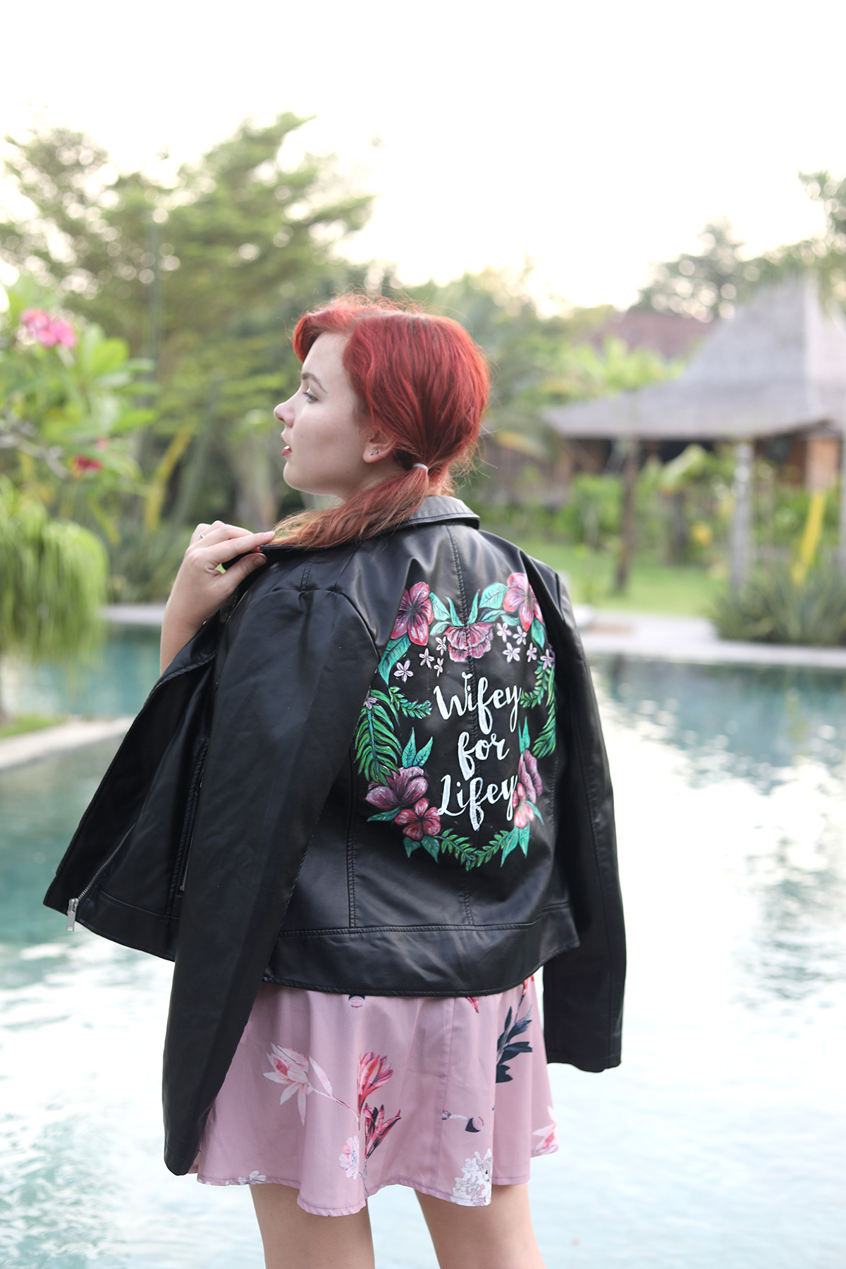Paige Joanna Hand Painted Jacket Wedding Honeymoon