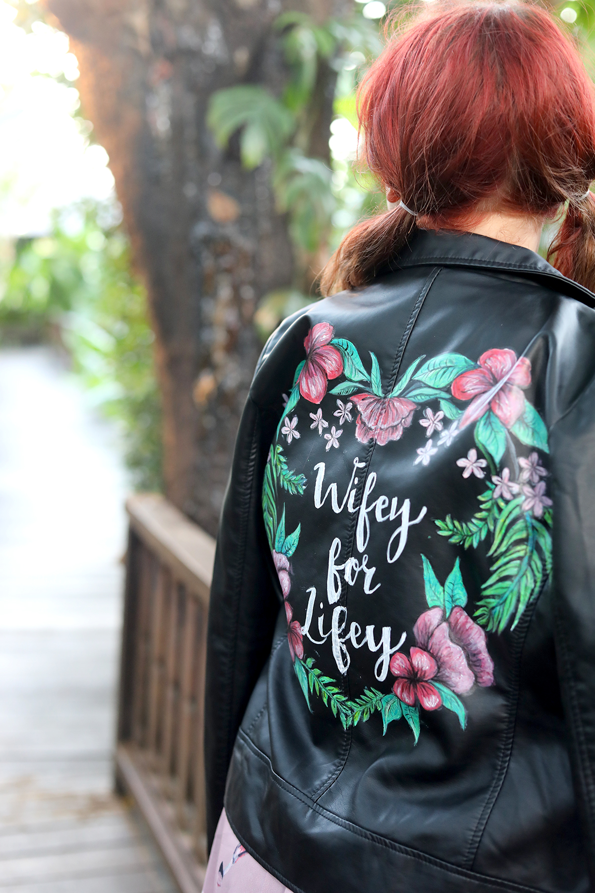 Paige Joanna Hand Painted Jacket Wedding Honeymoon