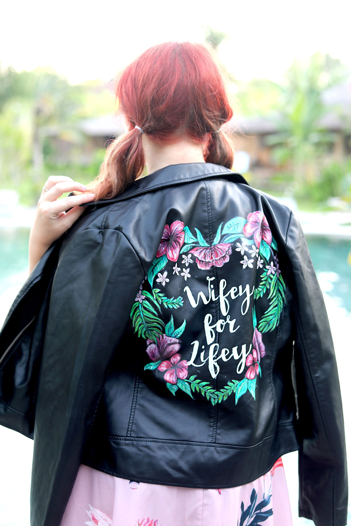 Paige Joanna Hand Painted Jacket Wedding Honeymoon