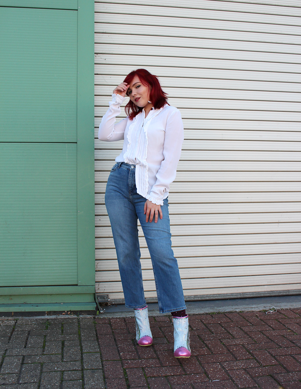 Paige Joanna Irregular Choice boots outfit post