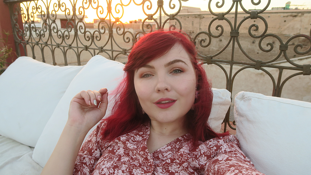 Paige Joanna Honeymoon in Marrakech Dar Jaguar