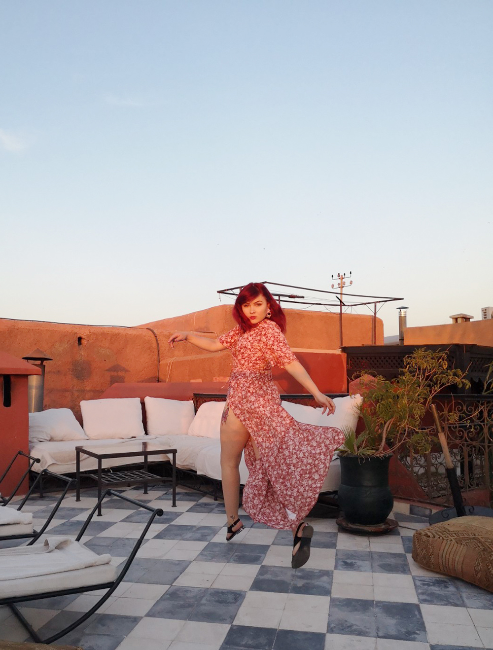 Paige Joanna Honeymoon in Marrakech Dar Jaguar