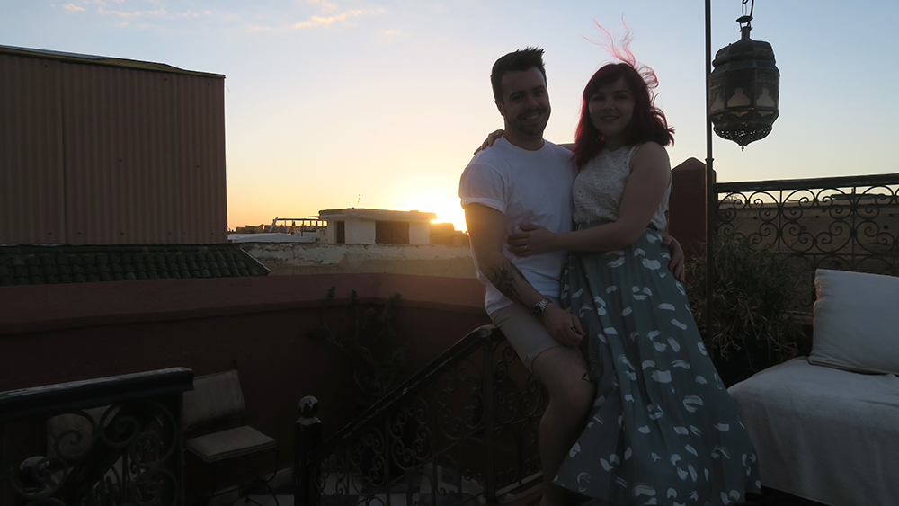 Paige Joanna Honeymoon in Marrakech Dar Jaguar