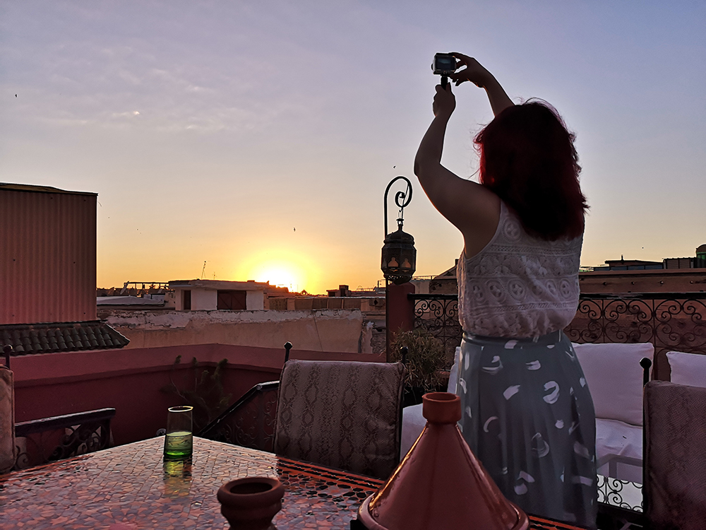 Paige Joanna Honeymoon in Marrakech Dar Jaguar