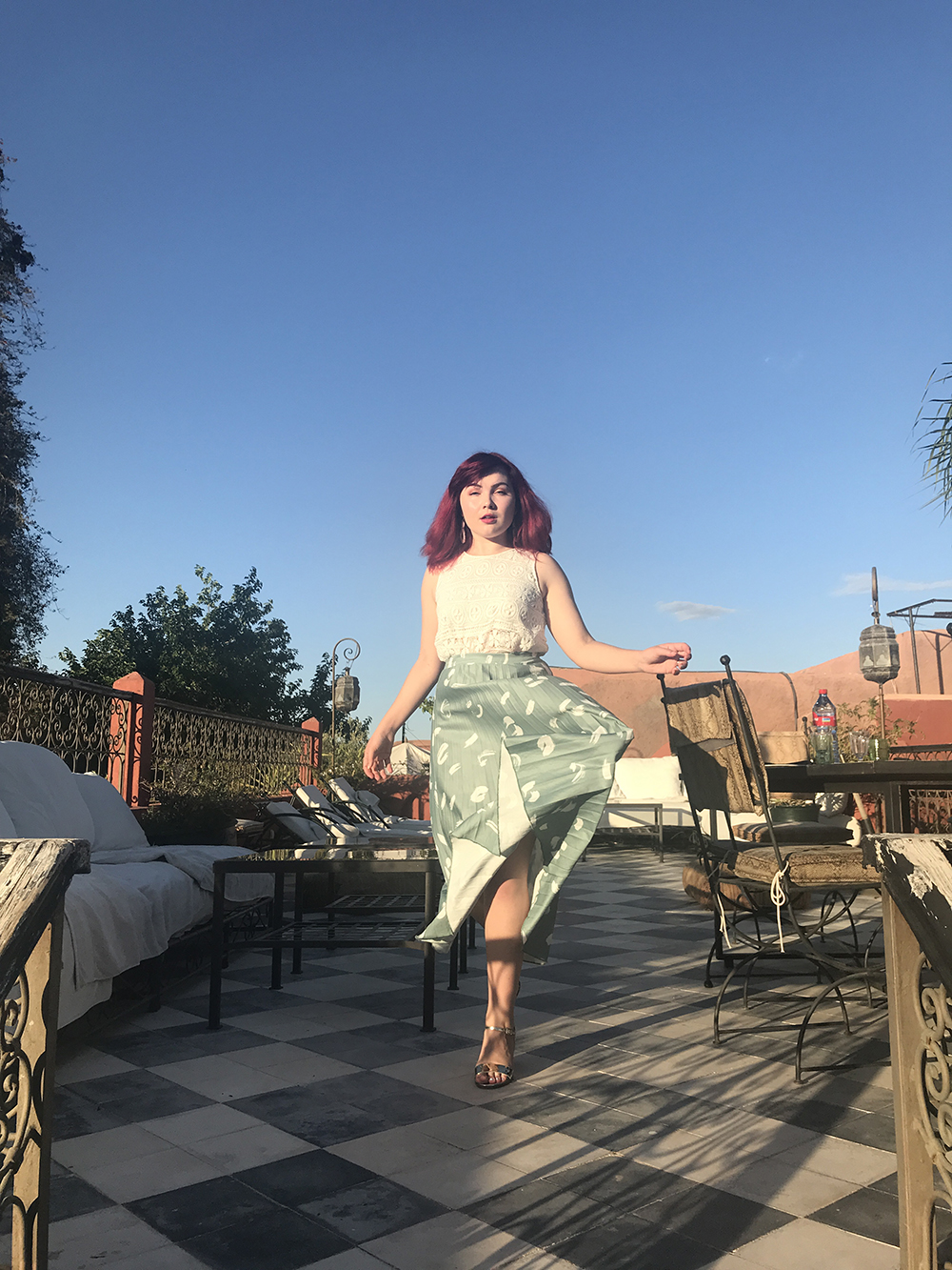 Paige Joanna Honeymoon in Marrakech Dar Jaguar