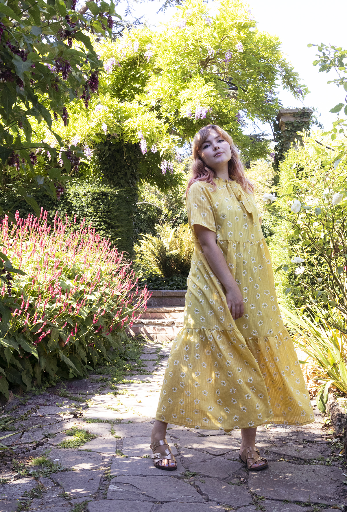 Paige Joanna Yellow handmade dress