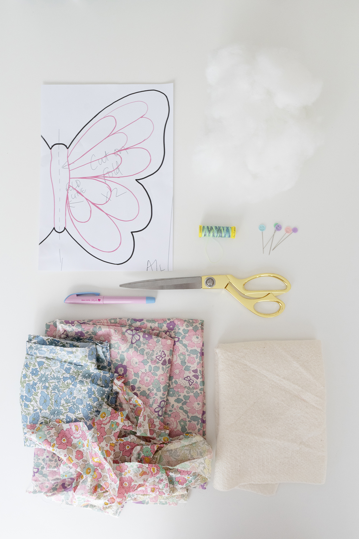 Paige Joanna simply sewing Liberty butterfly What you need