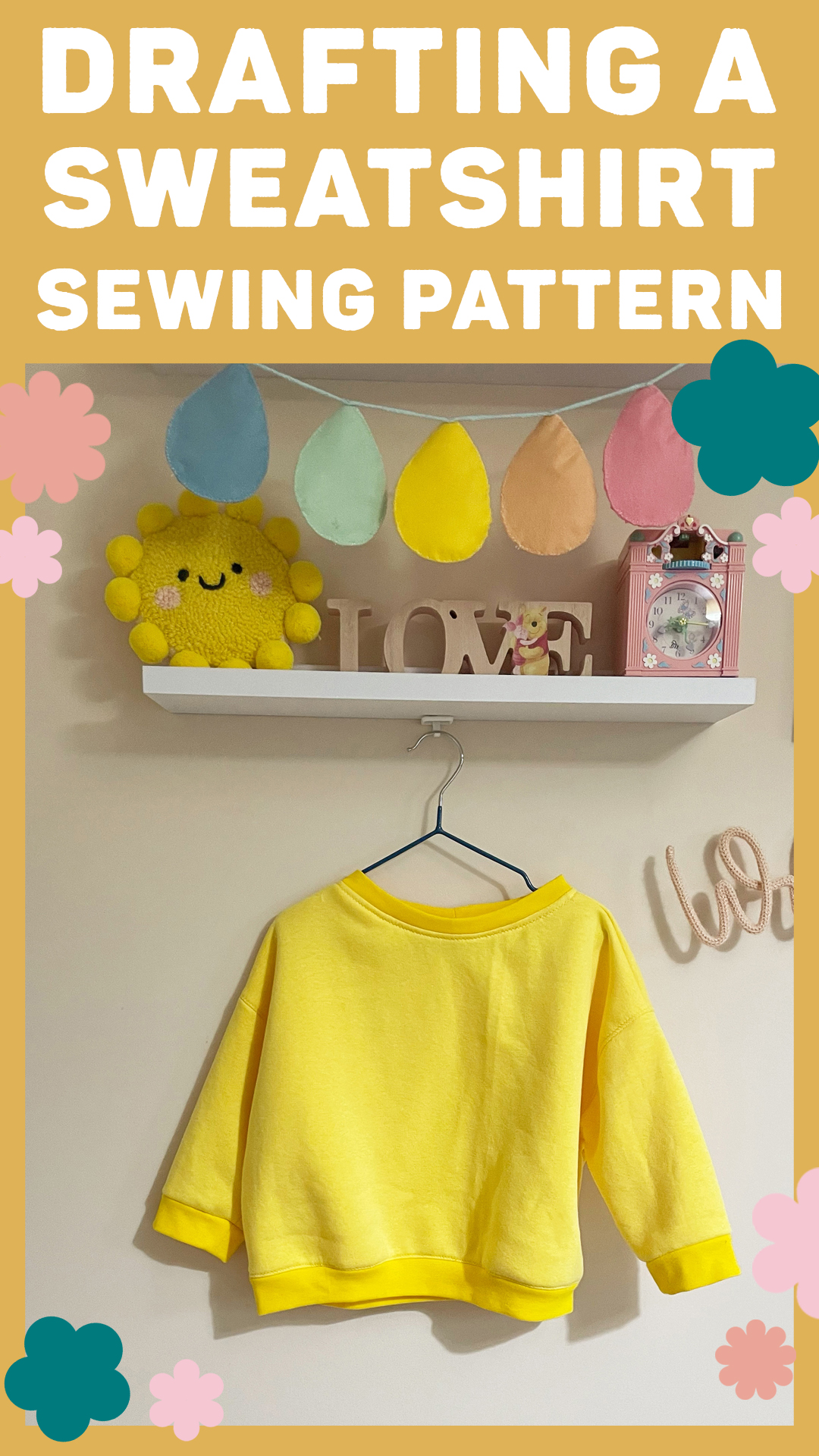 How to draft and sew a sweatshirt pattern