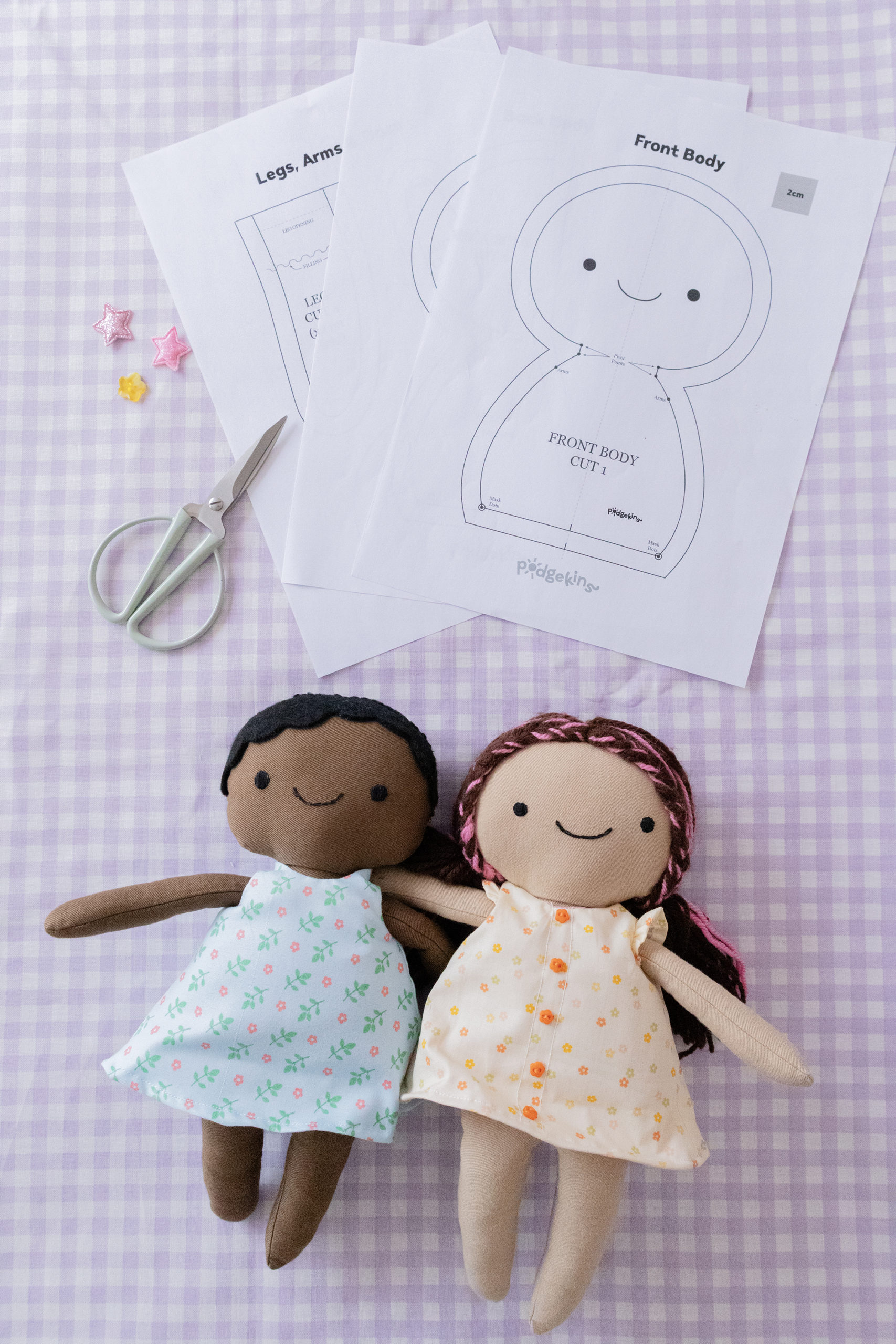 Podgekins Cloth Doll Sewing Pattern