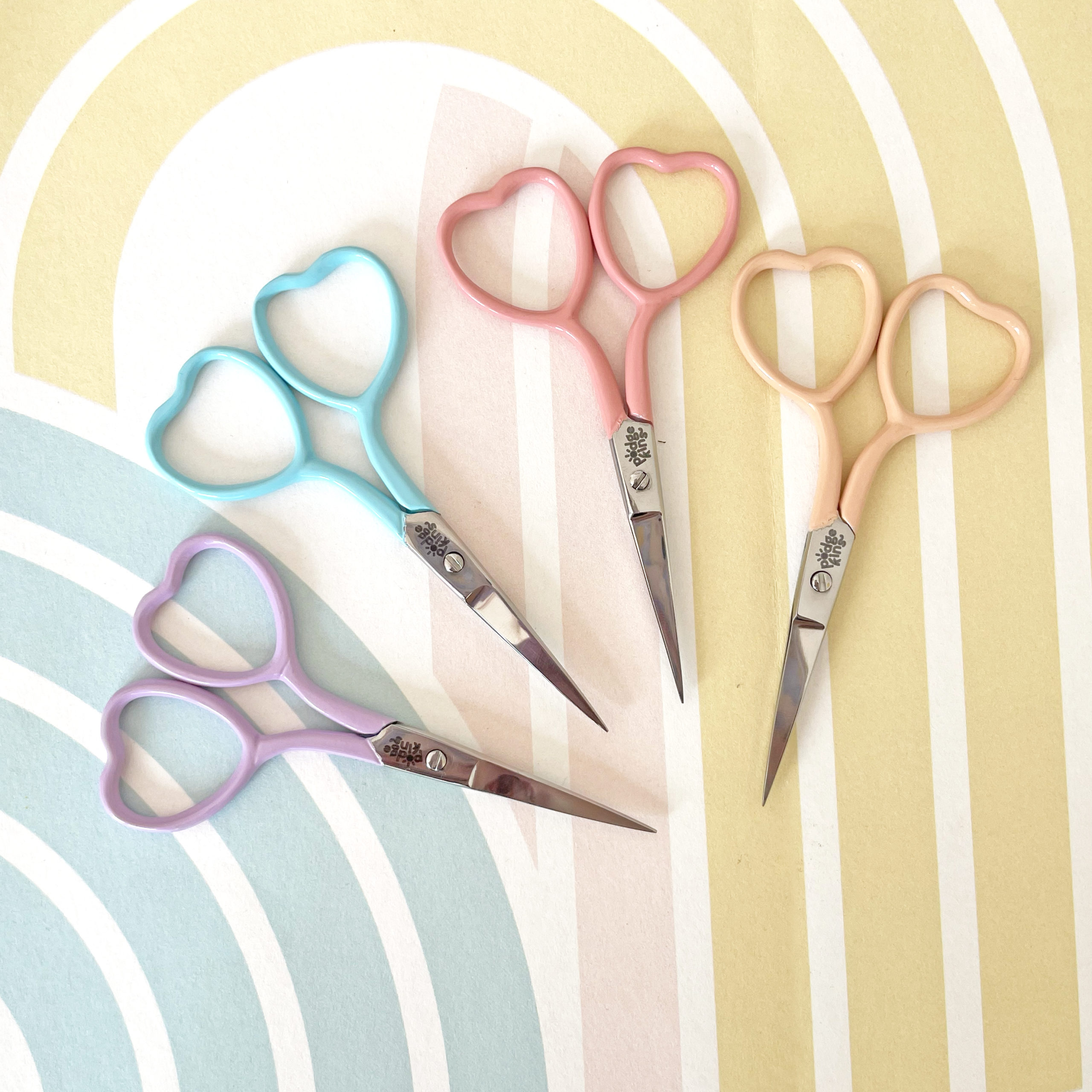 Podgekins Heart Shaped Craft Sewing Scissors